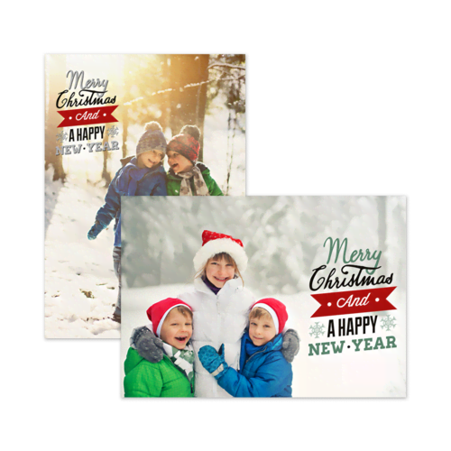 Weihnachtskarte A5 einfach