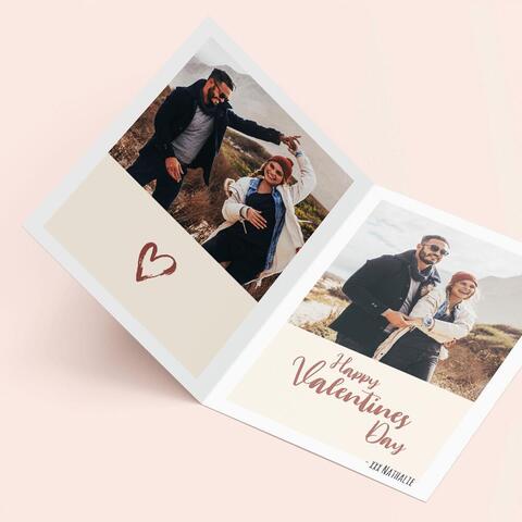 Valentinstagskarte Romantische Karte zum Valentinstag