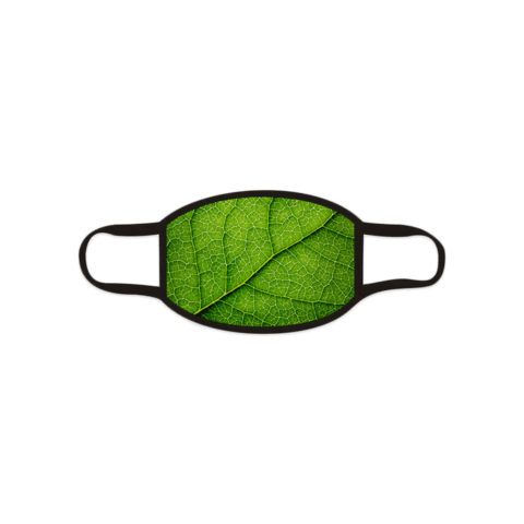 Gesichtsmaske mit Blattmuster Gesichtsmaske mit Blattmuster