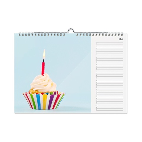 Geburtstags-Fotokalender A4 Geburtstags-Fotokalender A4