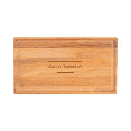 Servierbrett mit Text Servierbrett mit Text