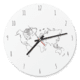 Beispiel: Uhr mit Weltkarte