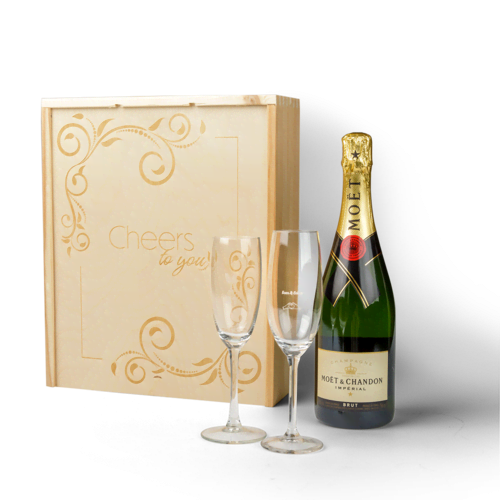 Geschenkset Champagner Bestellen Sie ein Geschenkset mit einer Flasche Champagner