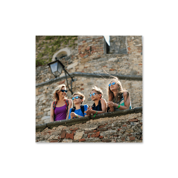 Fotovergrößerung im Quadrat