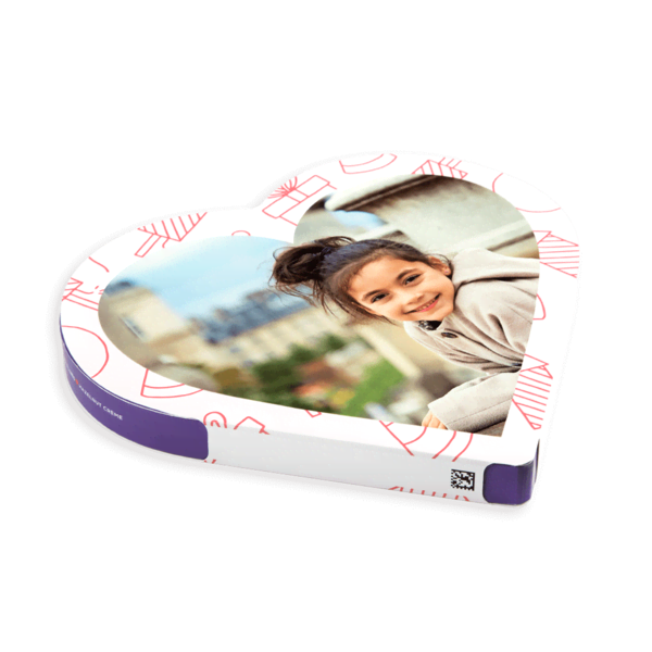 Milka Herz Seitenansicht