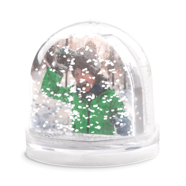 Schneekugel von der Seite