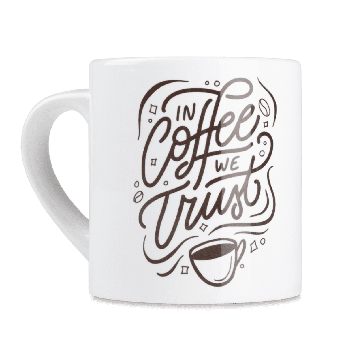 Kleine Tasse mit Foto Kaffee Kleine Tasse mit Foto Kaffee