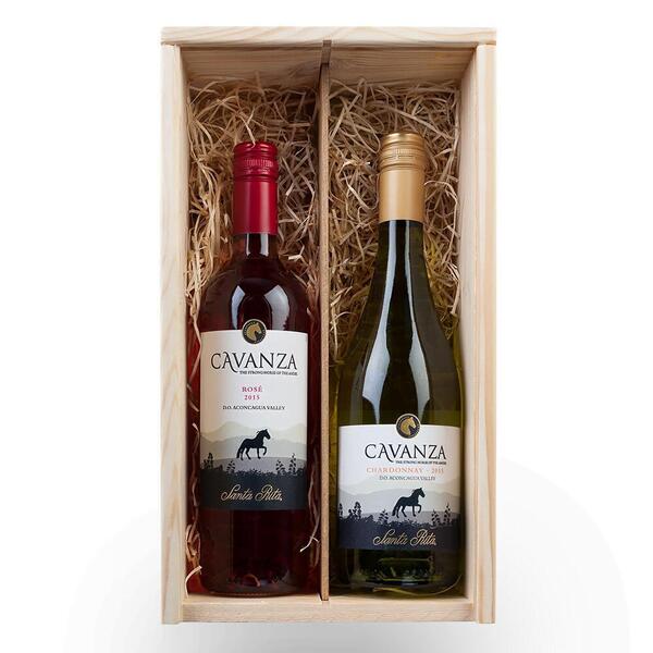 Weinkiste zweifach offen