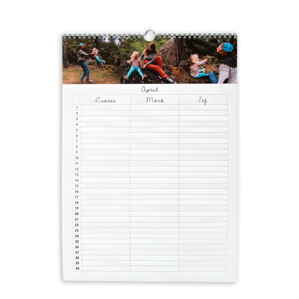 Familienkalender offen Familienkalender offen