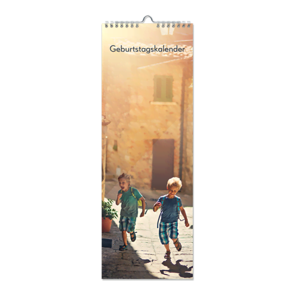 Geburtstagskalender 15x42 Hochformat