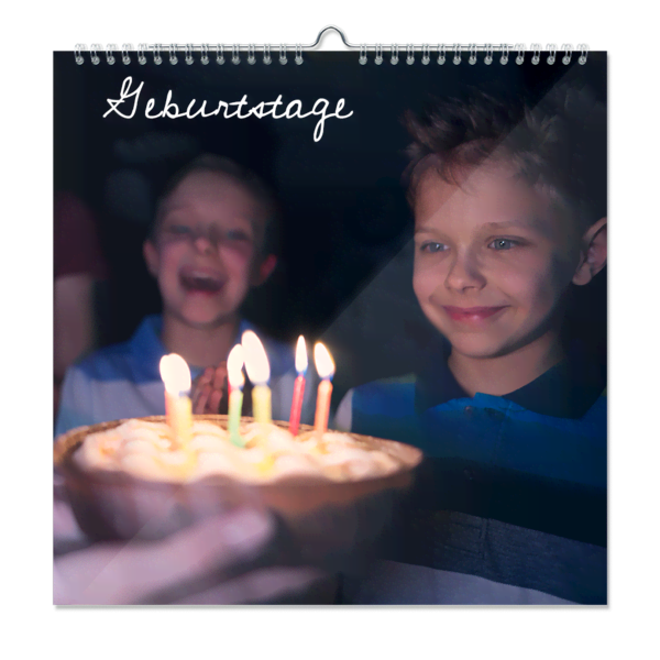 30x30 Geburtstagskalender Vorderseite 30x30 Geburtstagskalender Vorderseite