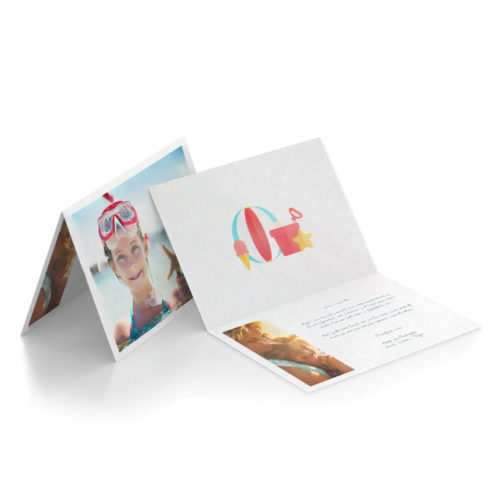 Gefaltete A4 Querformat