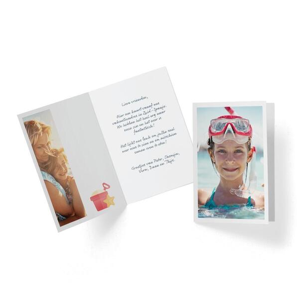 Gefaltete A4 Karte Hochformat