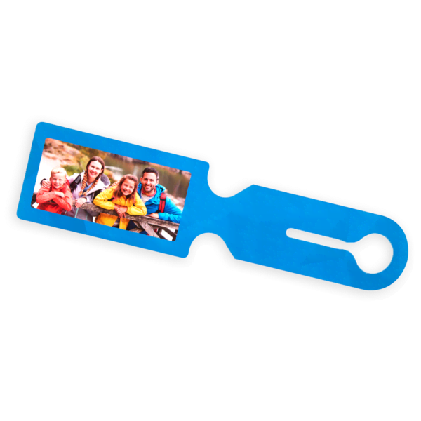Gepäckaufkleber Blau