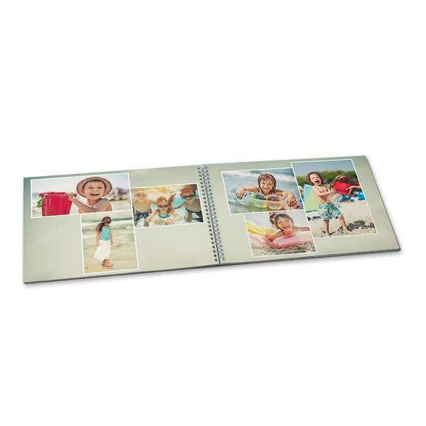 Fotobuch mit Spiralbindung A3 Querformat aufgeschlagen