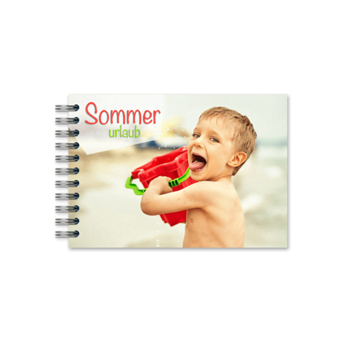 Fotobuch mit Spiralbindung A6 Querformat