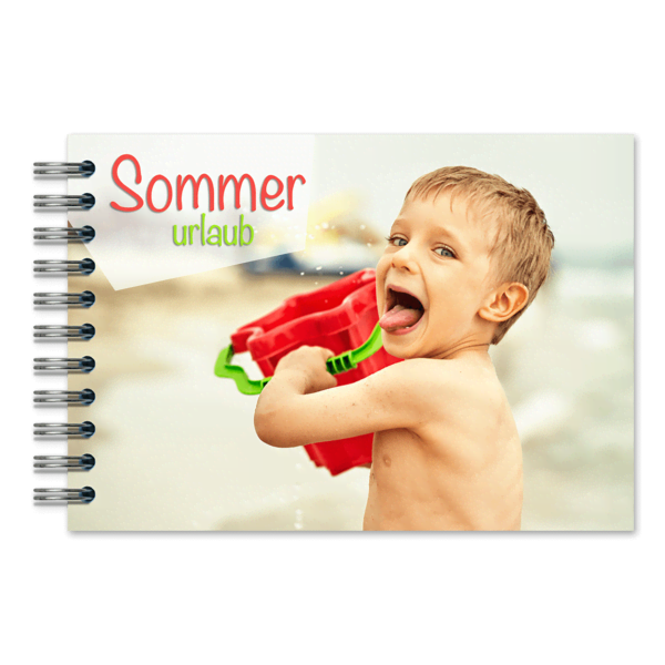 Fotobuch mit Spiralbindung A6 Querformat Fotobuch mit Spiralbindung A6 Querformat