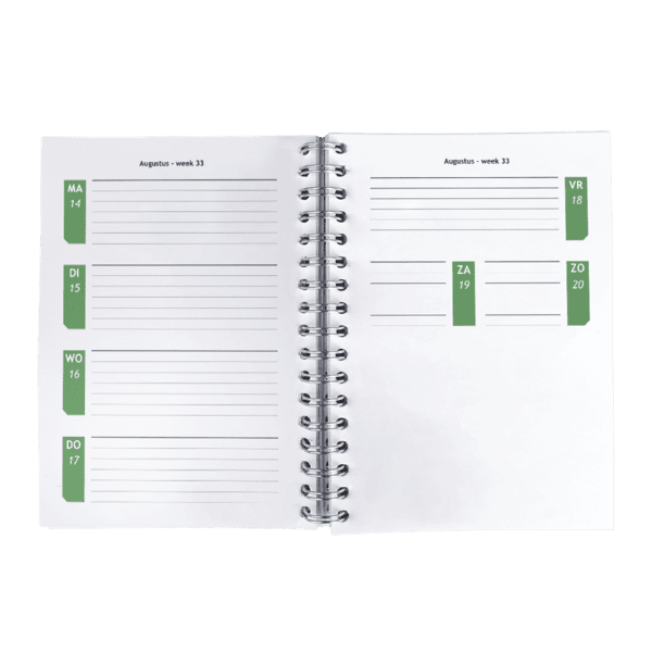 Terminkalender A6 offen