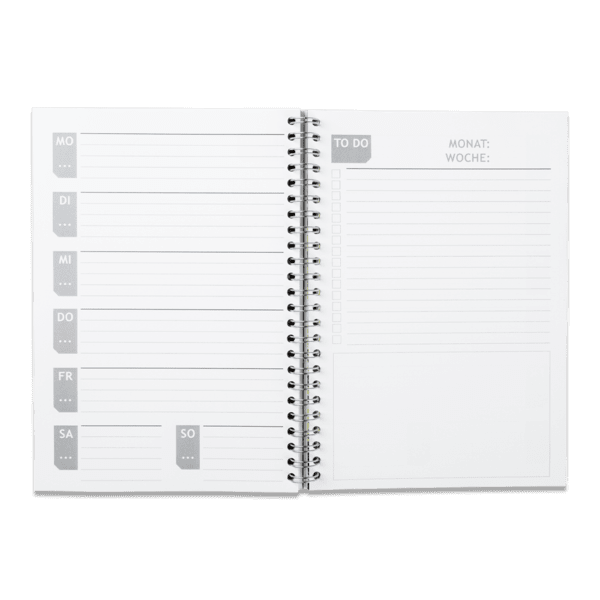 Wochenplaner A5 offen