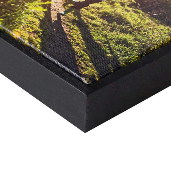 Leinwand mit Rahmen im Detail