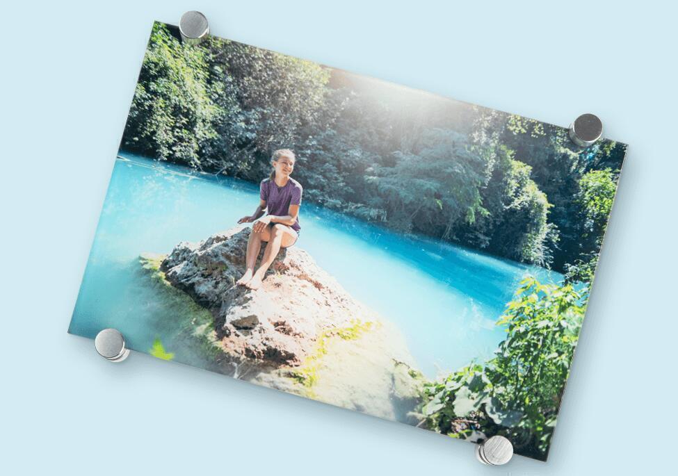 Foto auf Plexiglas Abstandhalterung Foto auf Plexiglas Abstandhalterung