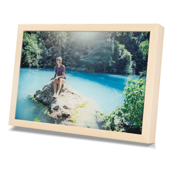 Option: Holzrahmen Foto auf Plexiglas Hoc formatolzrahmen