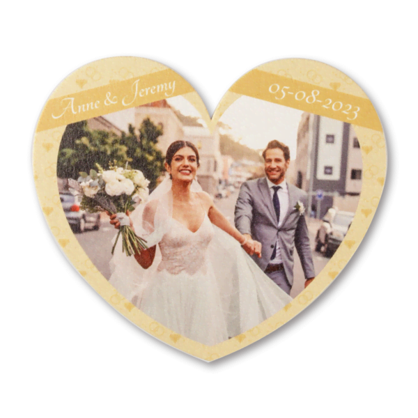 Bierdeckel in Herzform bedrucken