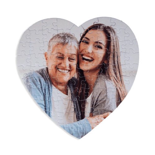 Fotopuzzle in Herzform Gestalten Sie Ihr eigenes Herzpuzzle mit 63 Teilen!