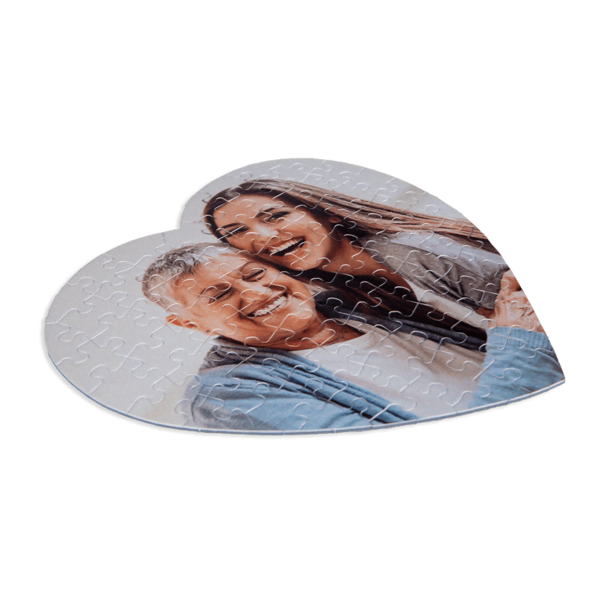 Fotopuzzle mit Herzform aus eigenen Bildern gestalten