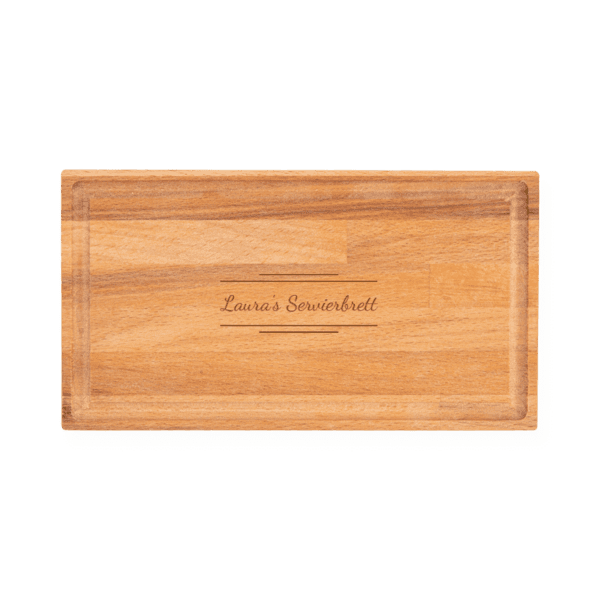 Servierbrett mit Text Servierbrett mit Text