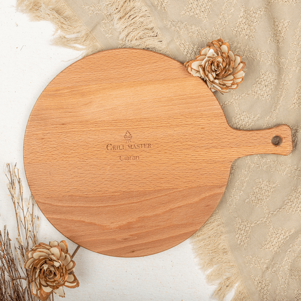 Servierbrett aus Holz rund Servierbrett aus Holz rund