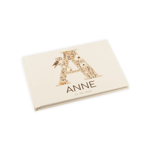 Fotobuch mit Hardcover aufgeschlagen