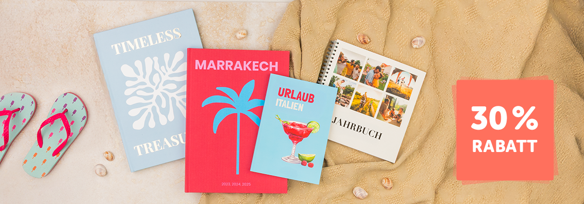 30 % Rabatt auf alle Fotobücher!
