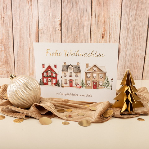 Goldfolie auf Karten