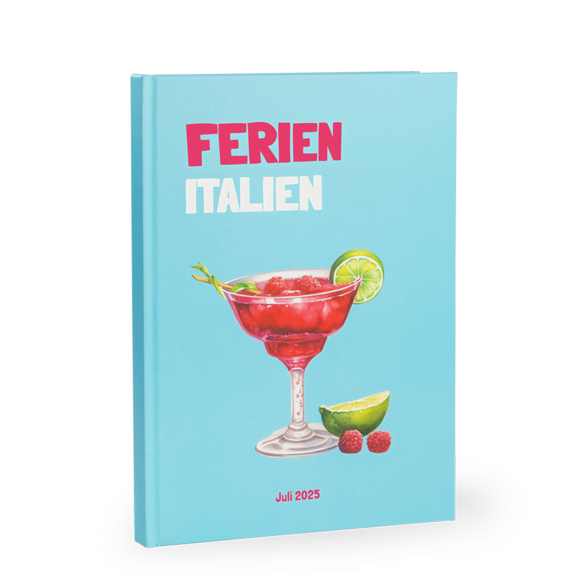 Premium Fotobuch A4 Hochformat blau mit Cocktailglas Premium Fotobuch A4 Hochformat blau mit Cocktailglas
