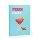 Premium Fotobuch A4 Hochformat blau mit Cocktailglas