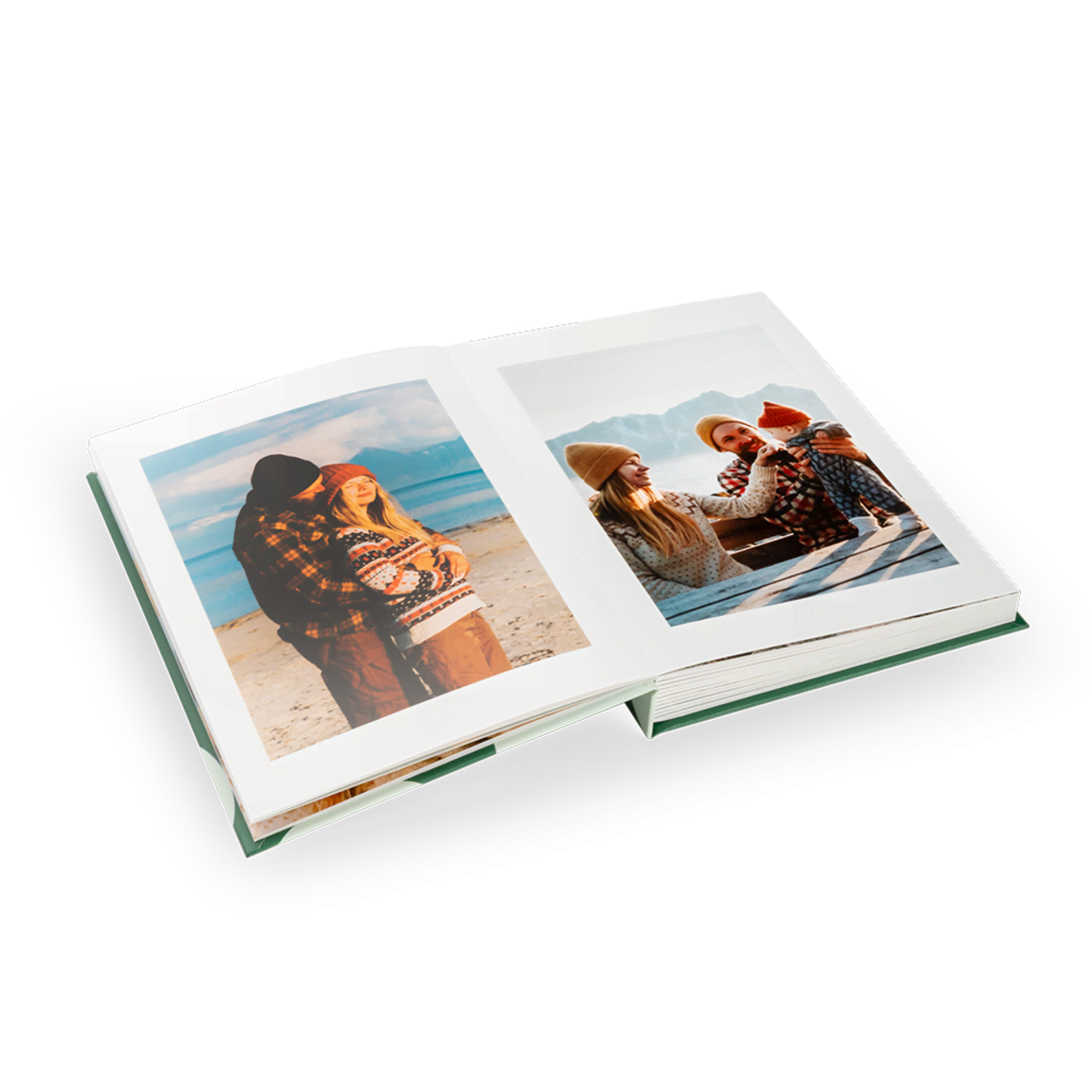Premium Fotobuch A5 Hochformat aufgeschlagen Premium Fotobuch A5 Hochformat aufgeschlagen