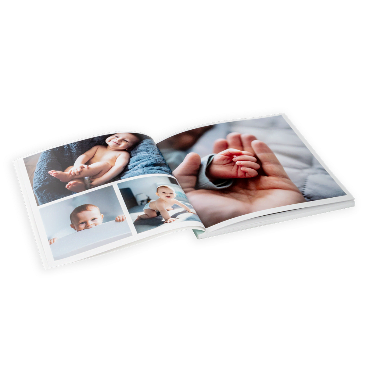 Softcover 15x15 aufgeschlagen Softcover 15x15 aufgeschlagen