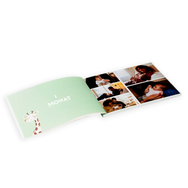 Softcover A6 Querformat aufgeschlagen