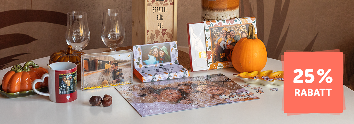 25% Rabatt auf Geschenke und Karten