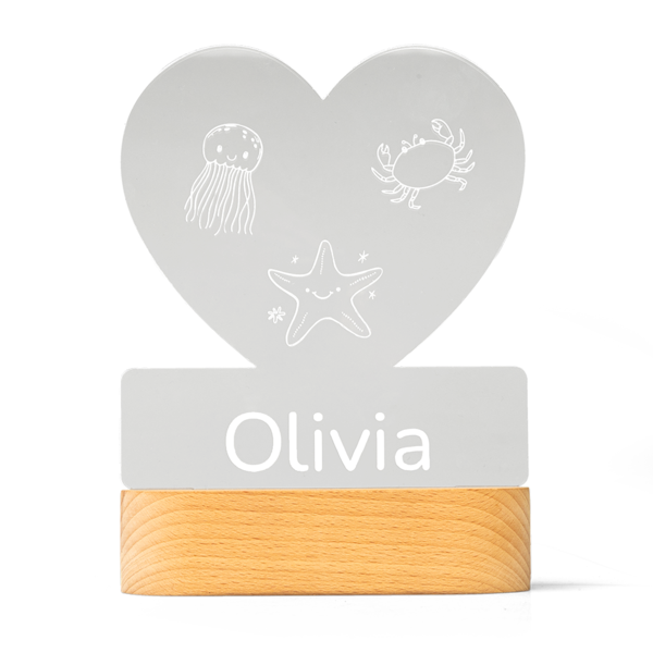 Personalisierte LED-Lampe Herz Personalisierte LED-Lampe Herz