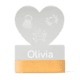 Personalisierte LED-Lampe Herz