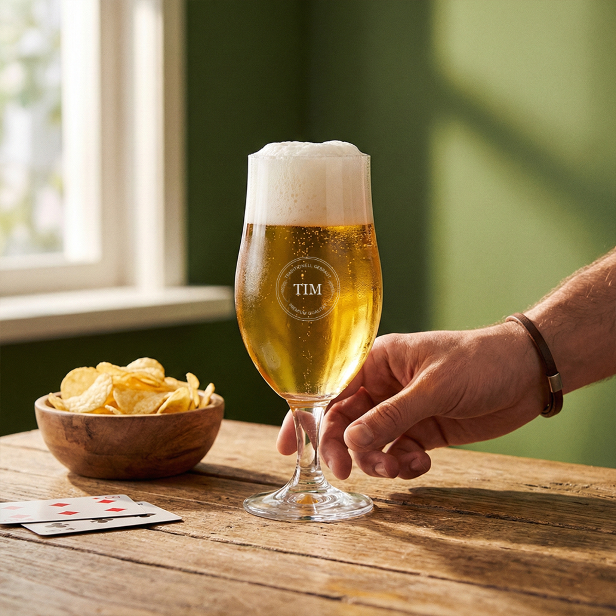 Bierglas mit gravur tim