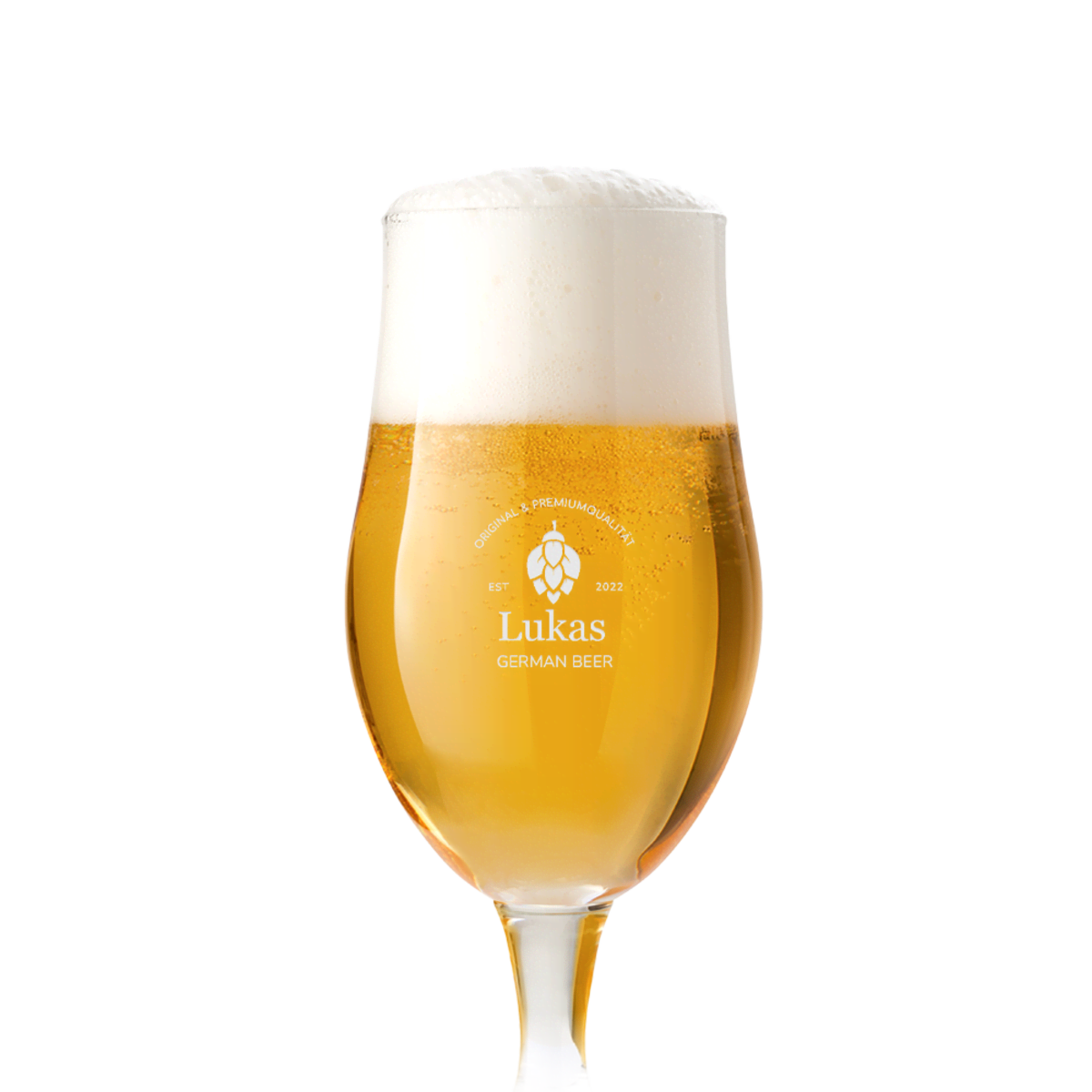 Bierglas gravieren