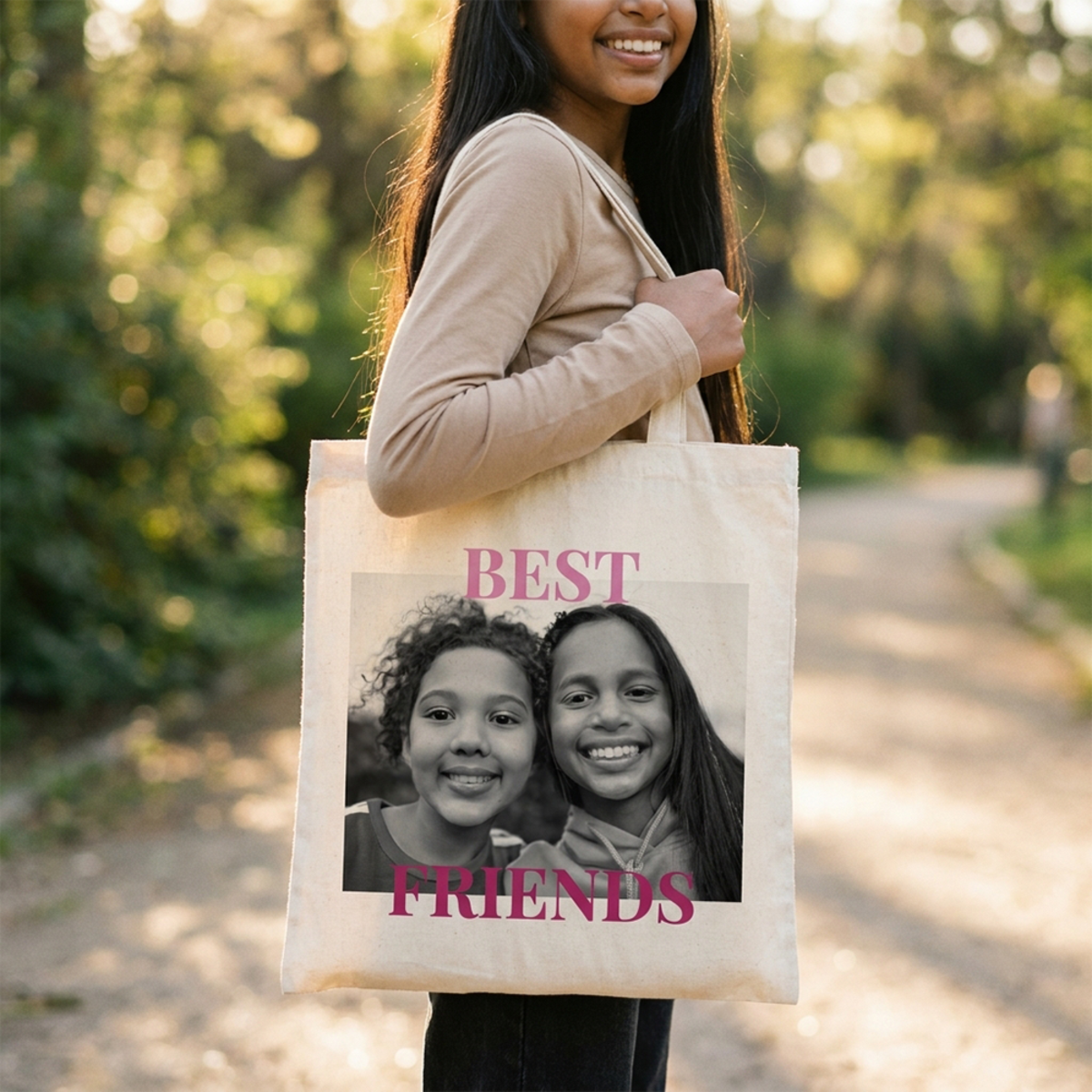 katoenen tas best friends