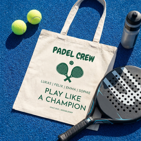Baumwolltasche naturfarbe padel