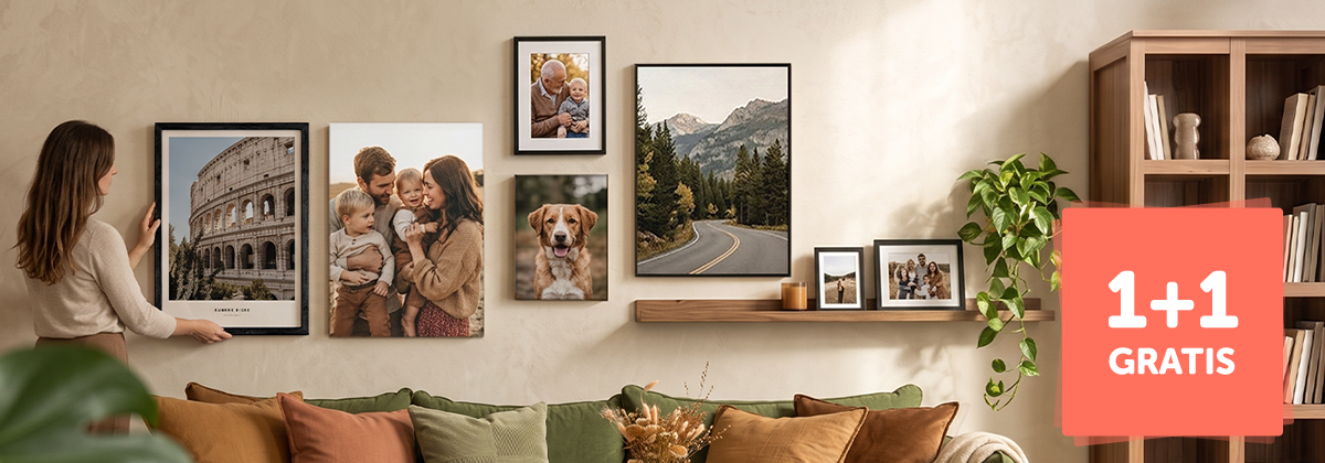 2 Für 1 auf alle Wanddekorationen bei Fotofabriek!