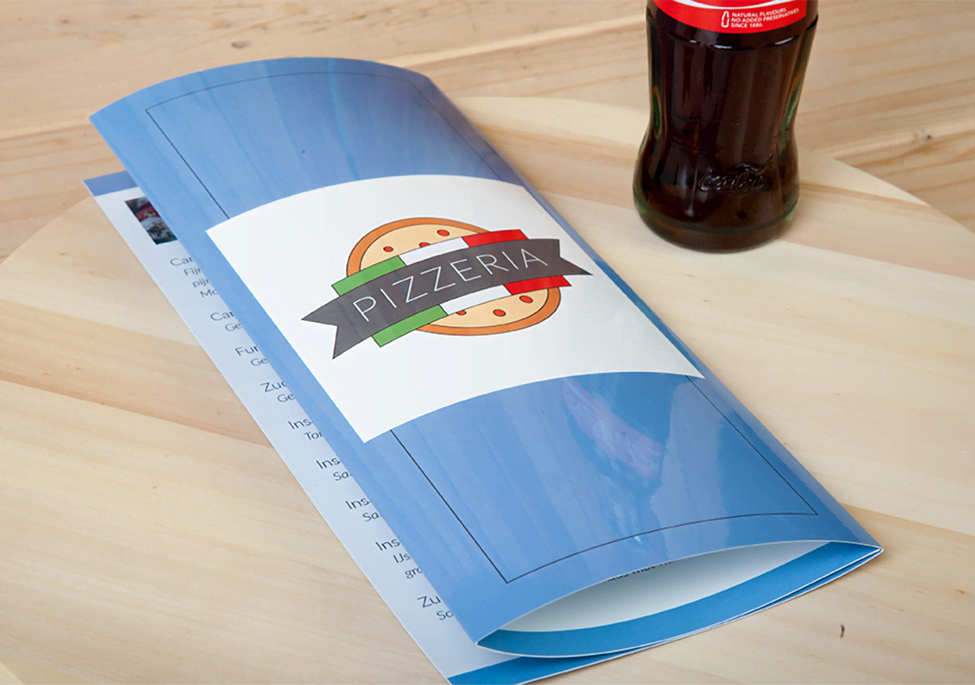 Menukaart Drieluik A3 Menukaart Drieluik A3