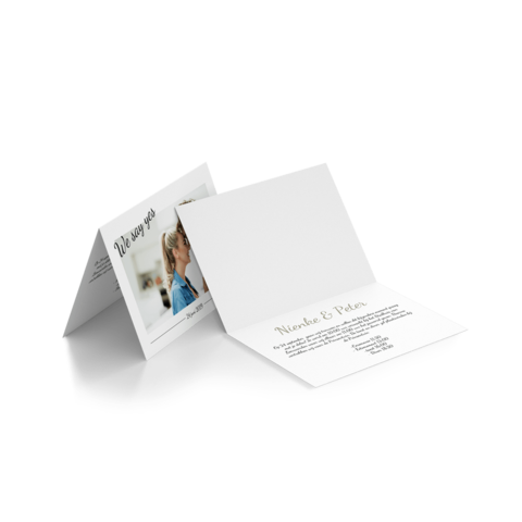 Trouwkaarten per set Trouwkaarten per set