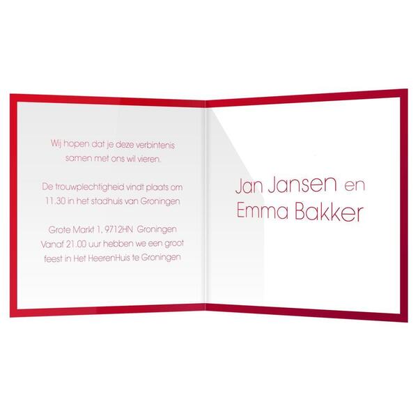 Trouwkaart bestellen Trouwkaart bestellen